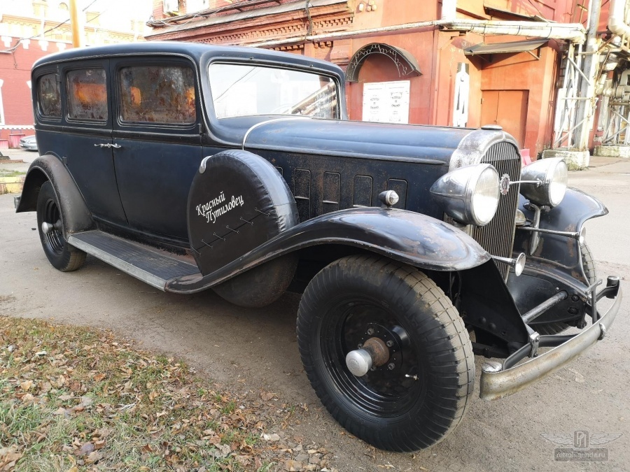 ретро автомобиль Красный Путиловец Л-1 1933 год выпуска 